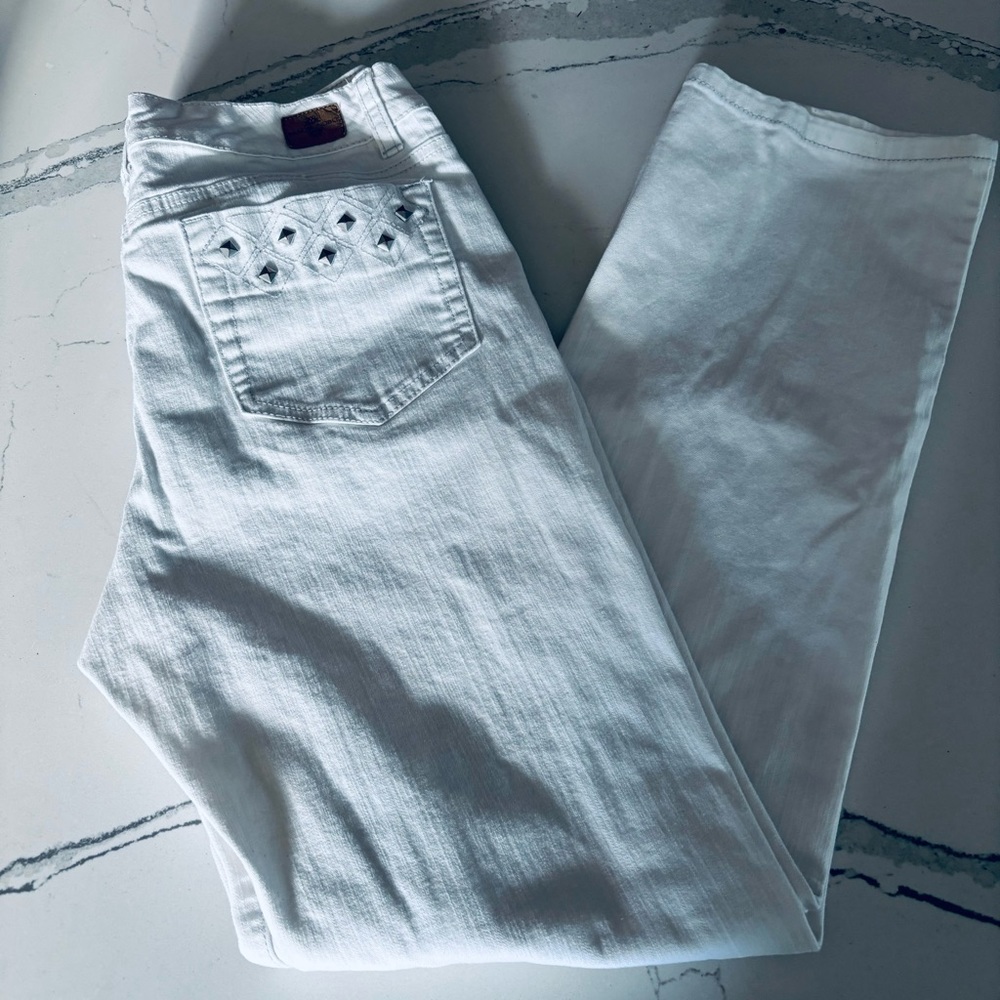 Bandolinoblu Maddie White Jeans Size 8